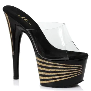 709-SPACE 7" Inch Glitter Mule