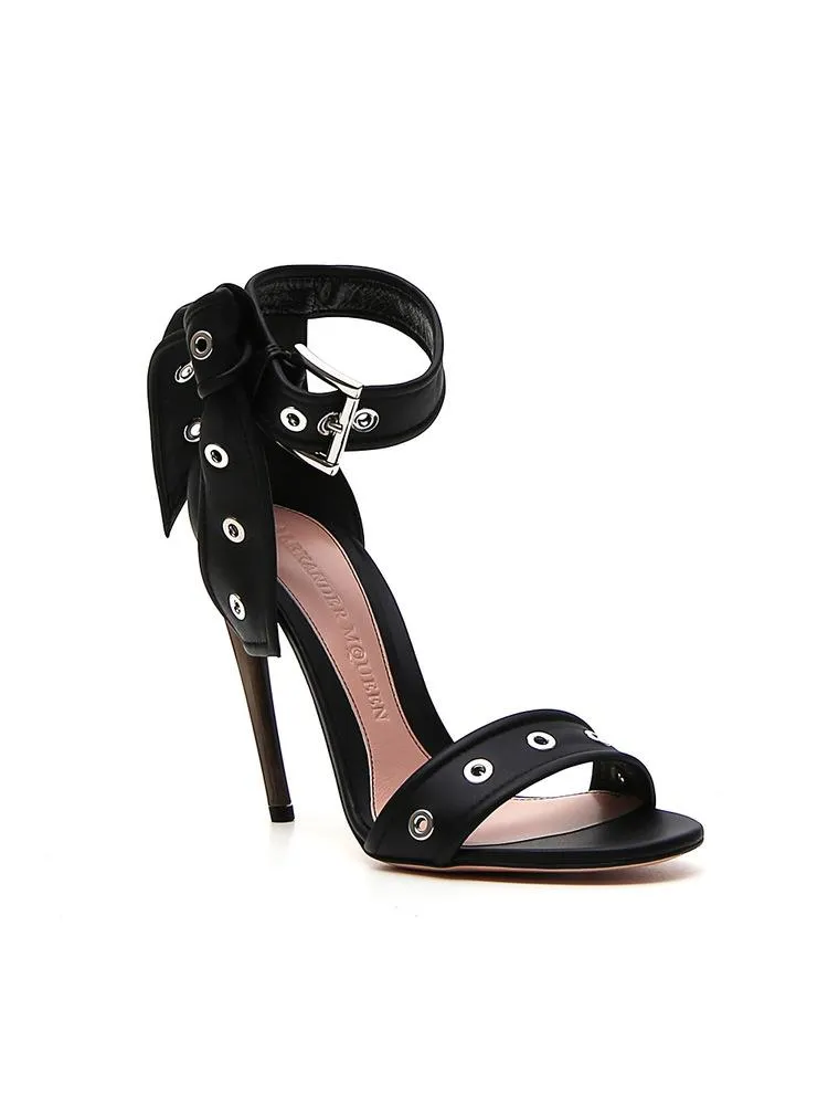 Alexander McQueen Horn Eyelet Studded Sandals