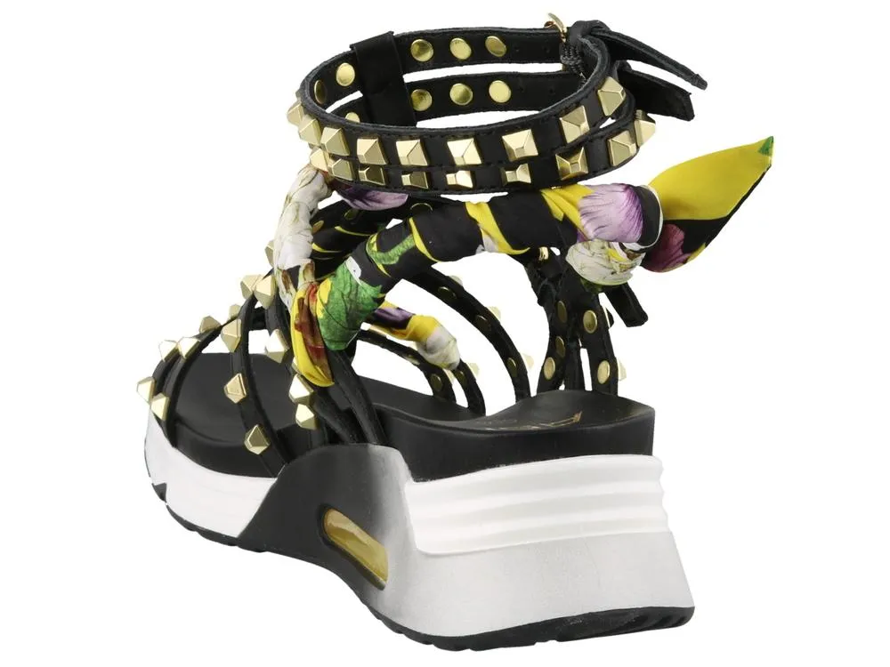 Ash Lynx Studded Wrap Detail Sandals
