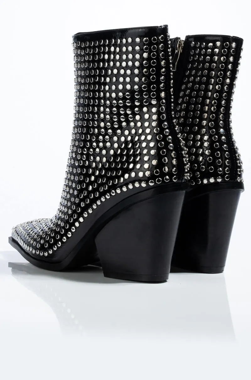 AZALEA WANG LEFT YOU ON READ STUDDED BOOTIE
