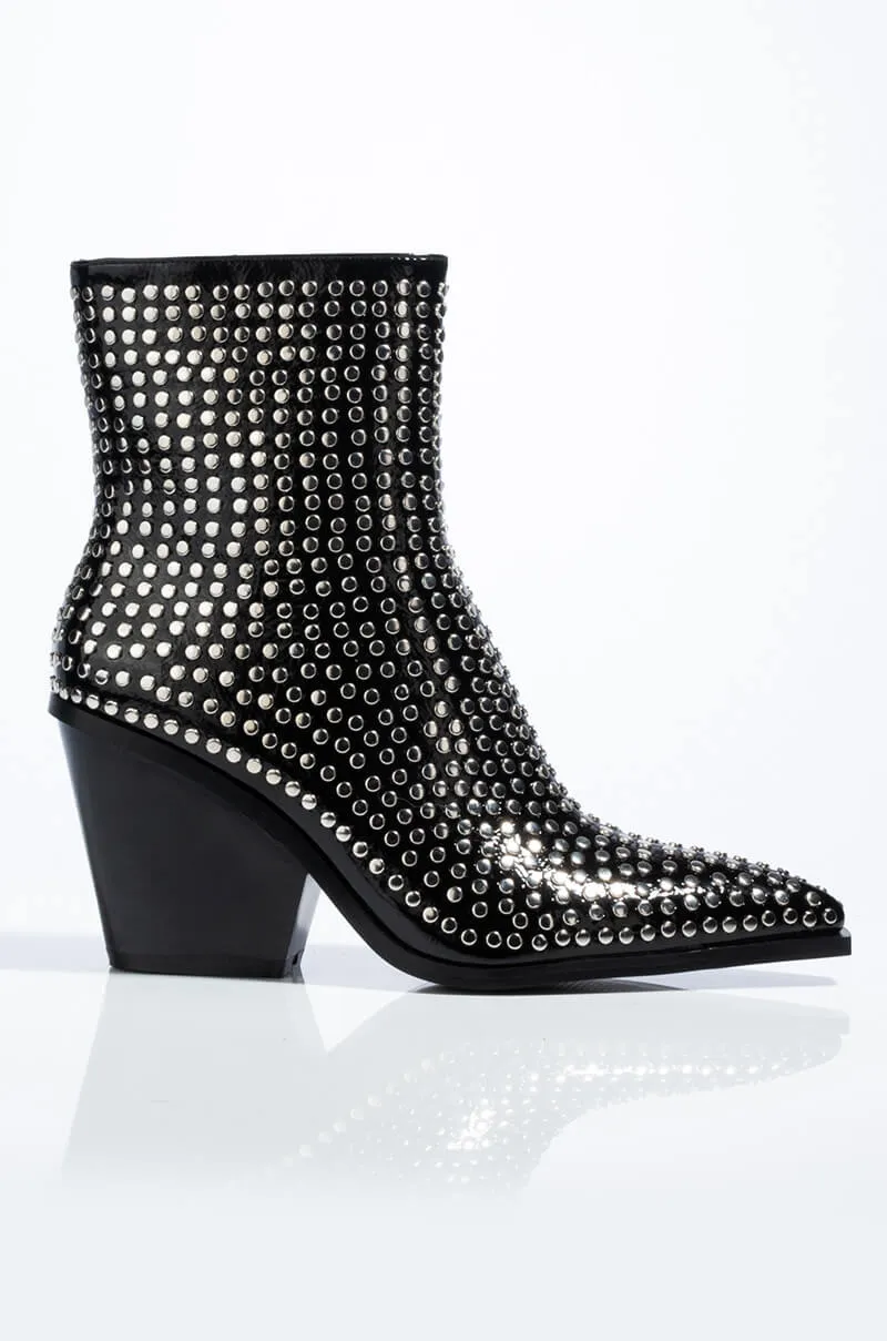 AZALEA WANG LEFT YOU ON READ STUDDED BOOTIE
