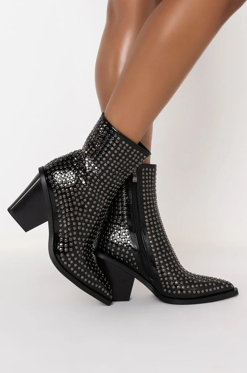 AZALEA WANG LEFT YOU ON READ STUDDED BOOTIE