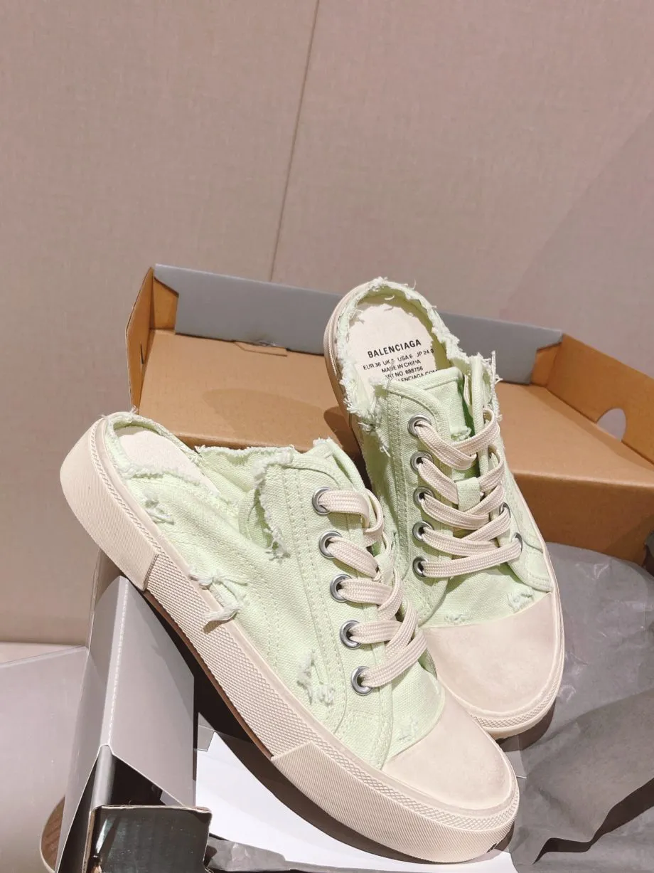 BA Paris Trainers Mule White For Women