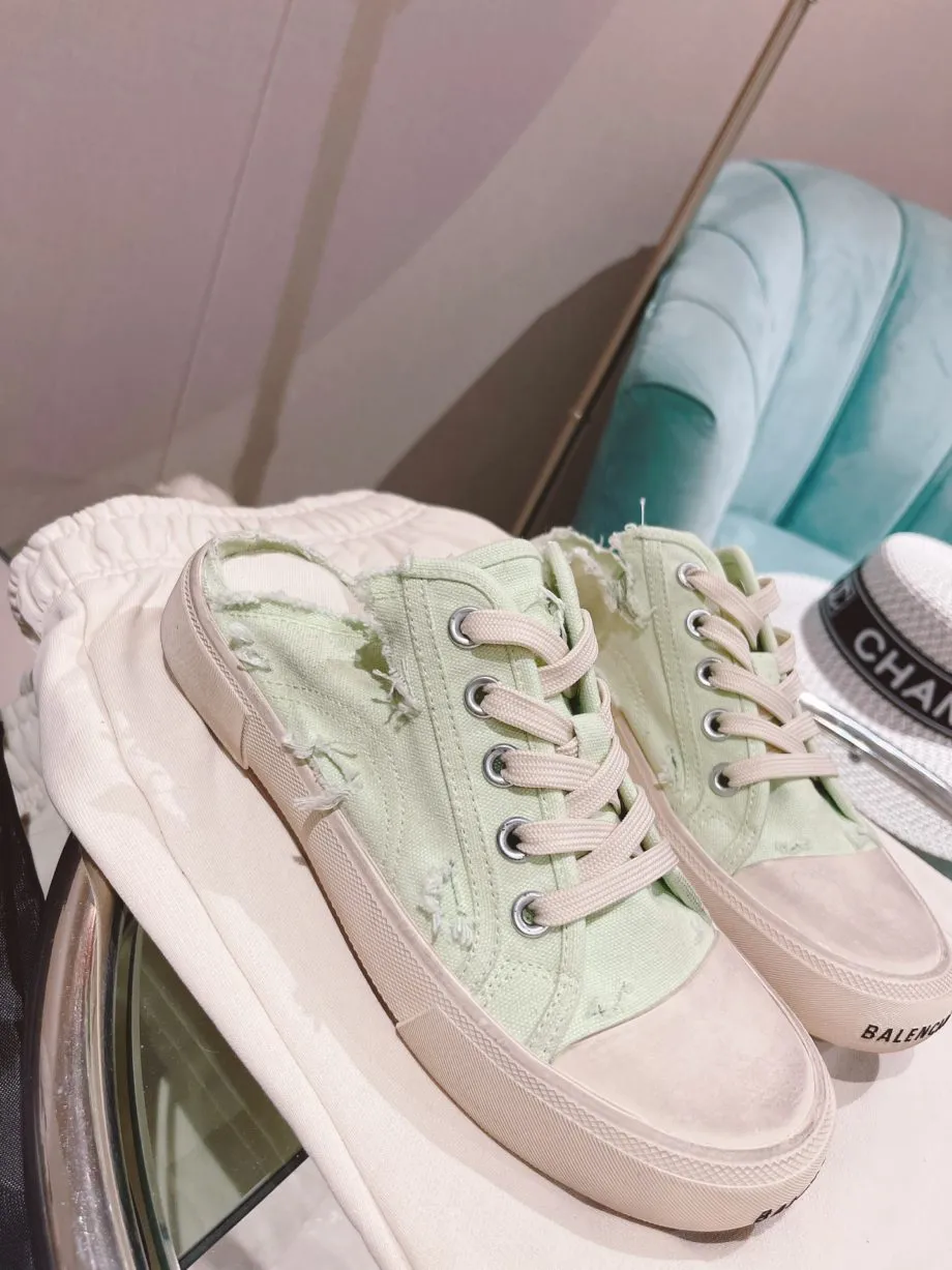 BA Paris Trainers Mule White For Women