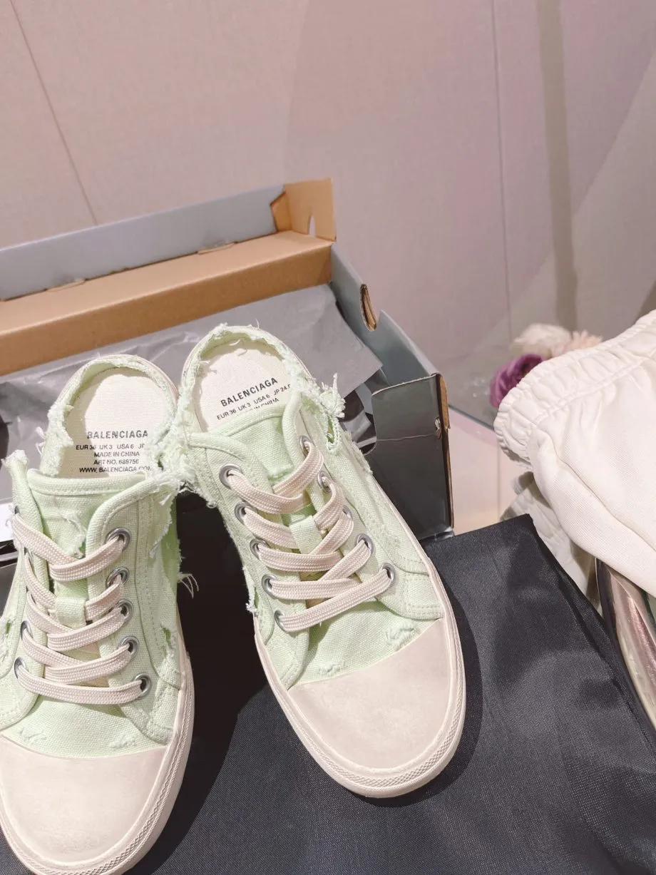 BA Paris Trainers Mule White For Women