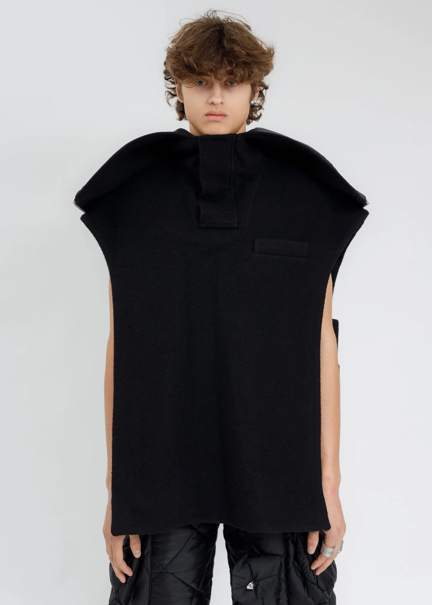 Black Box Shape Pattern Artwork Vest