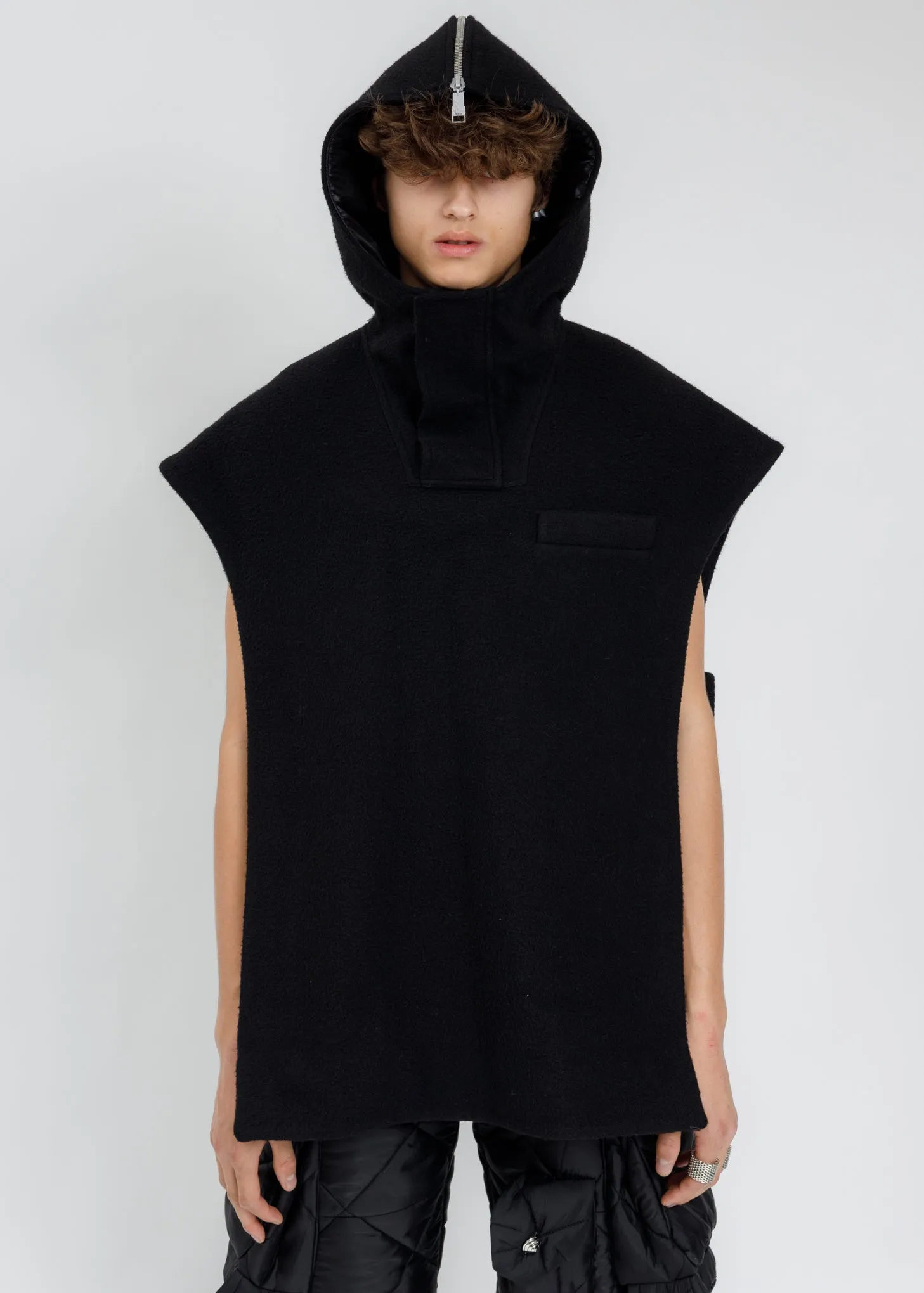 Black Box Shape Pattern Artwork Vest