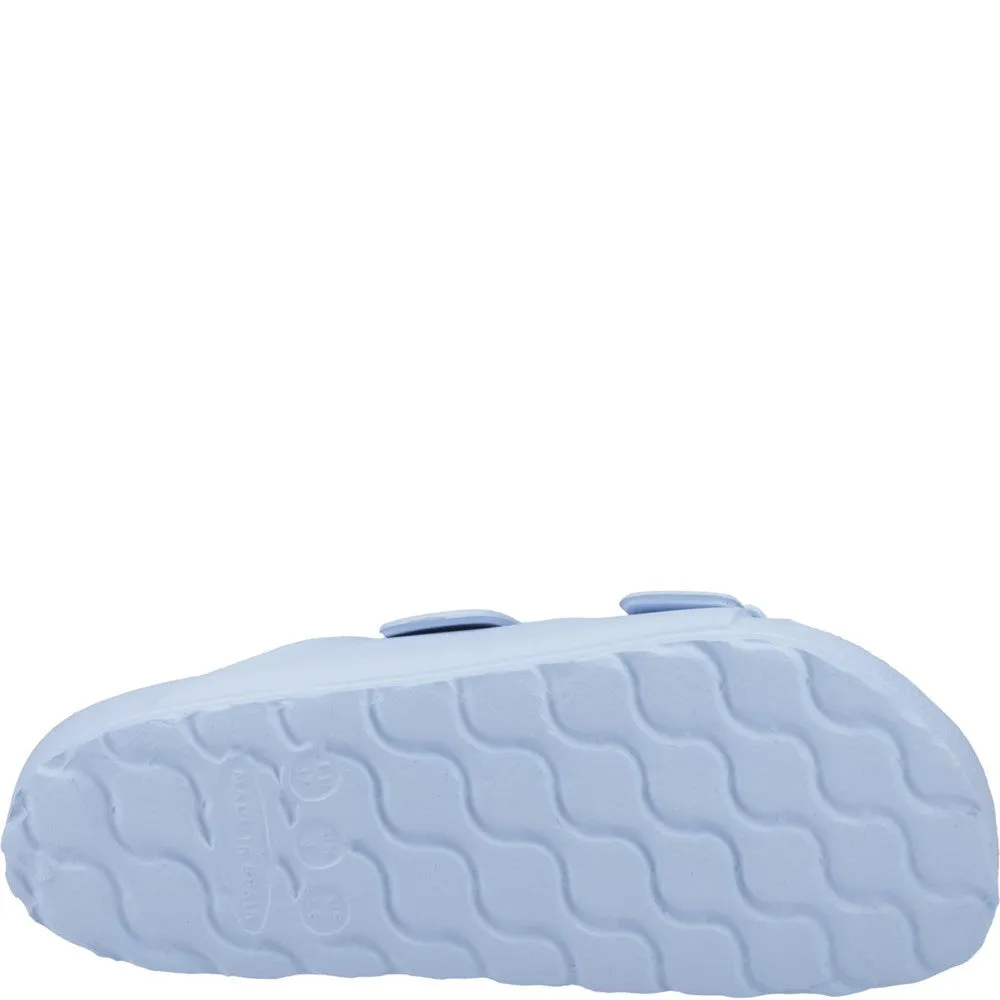 Blue Lorna Mule Sandals