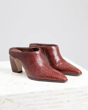 Brick Snake McCarthy Heeled Mule