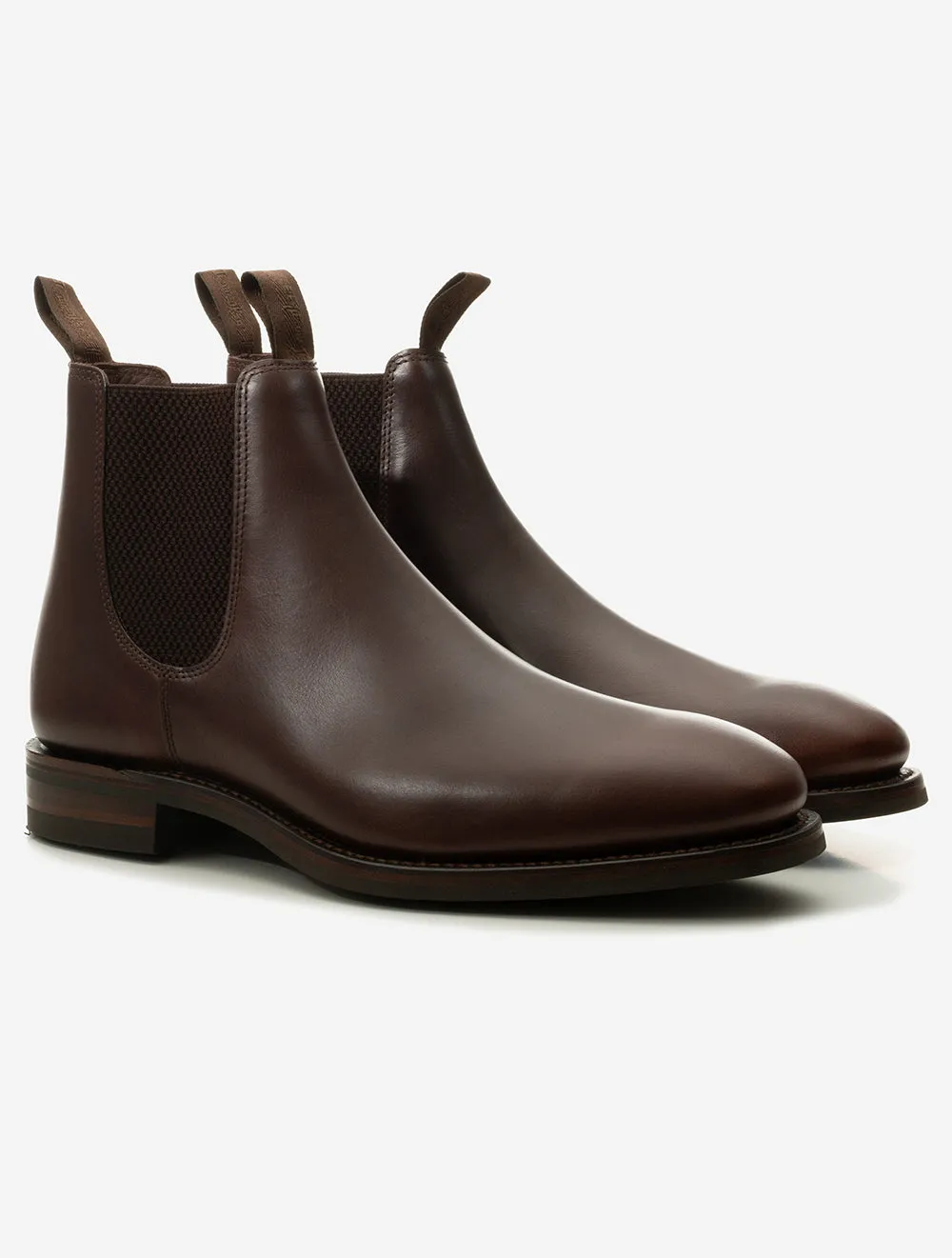 Chatsworth Waxed Chelsea Boot Dark Brown