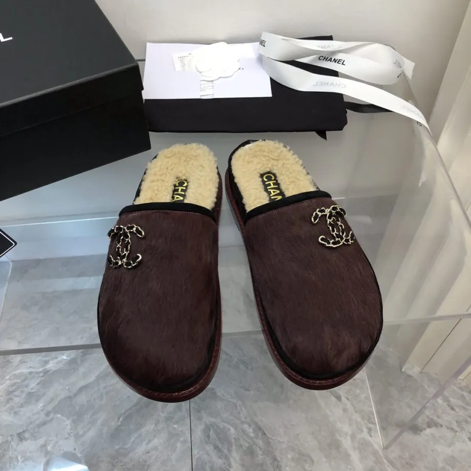 CHL Women's Mules With Opens Heels Burgundy For Women G38648 Y56034 K4742
