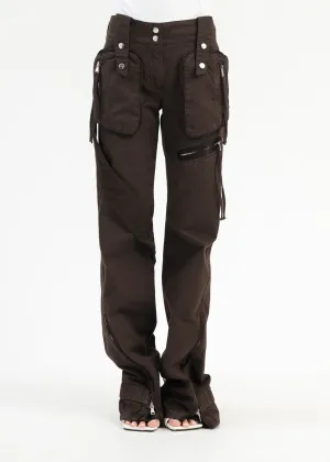 CHOCOLATE BROWN PANTA J C/TASCHE