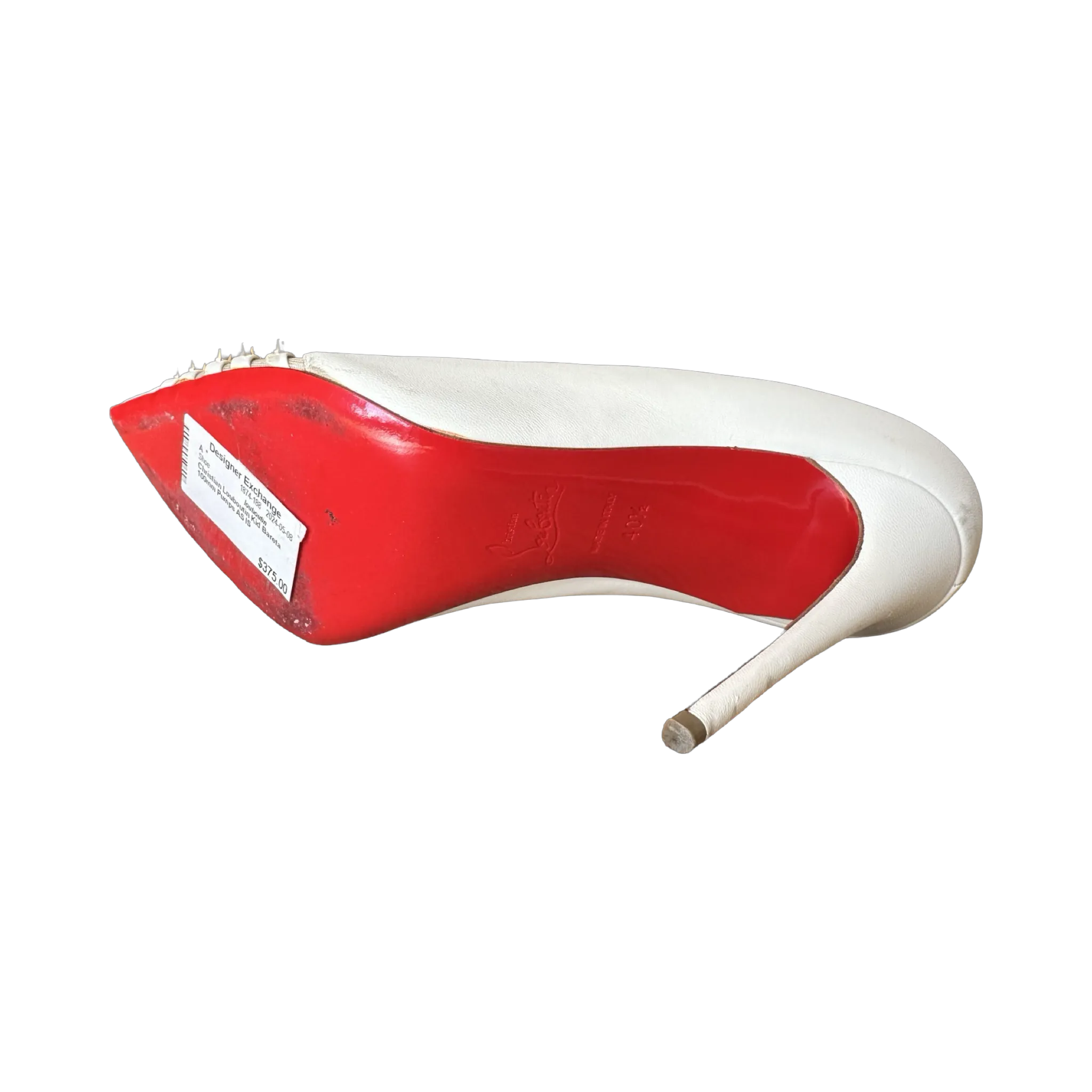 Christian Louboutin Kid Bareta 100mm Pumps - Size 40.5