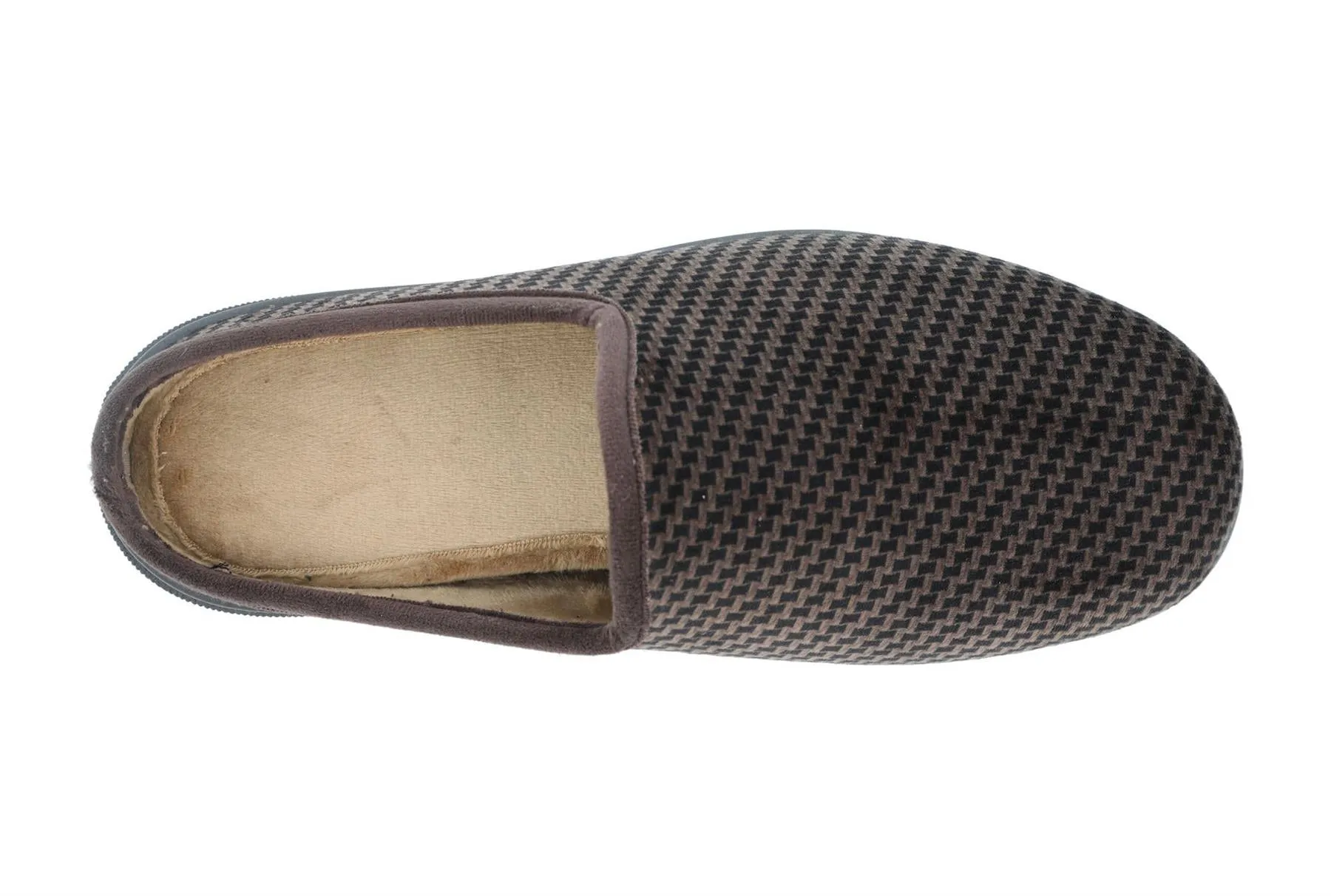 DB Shoes Men's 2V Fit Slip-On Stylish Mule in Brown/Black, Sizes 6 to 12