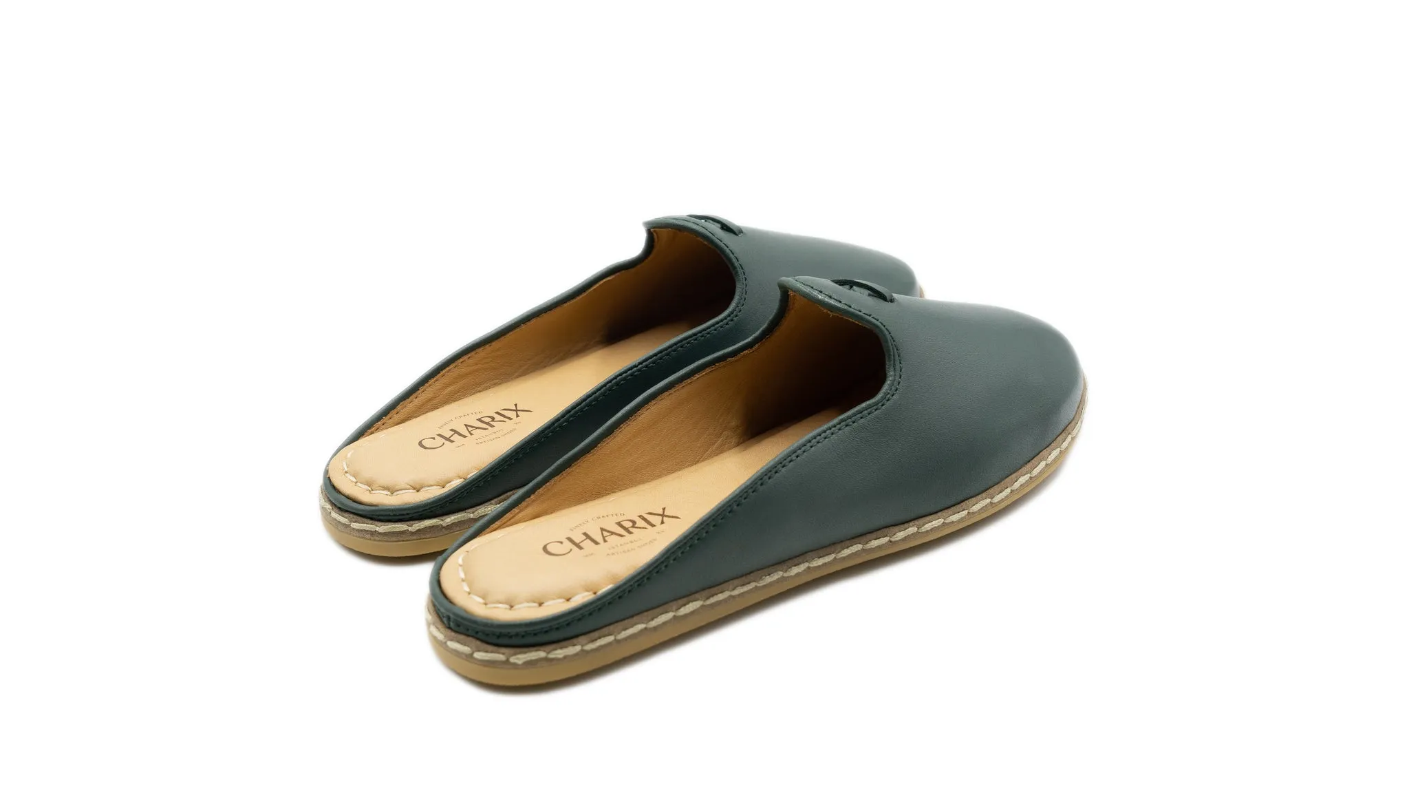 Hunter Green Mule Shoes