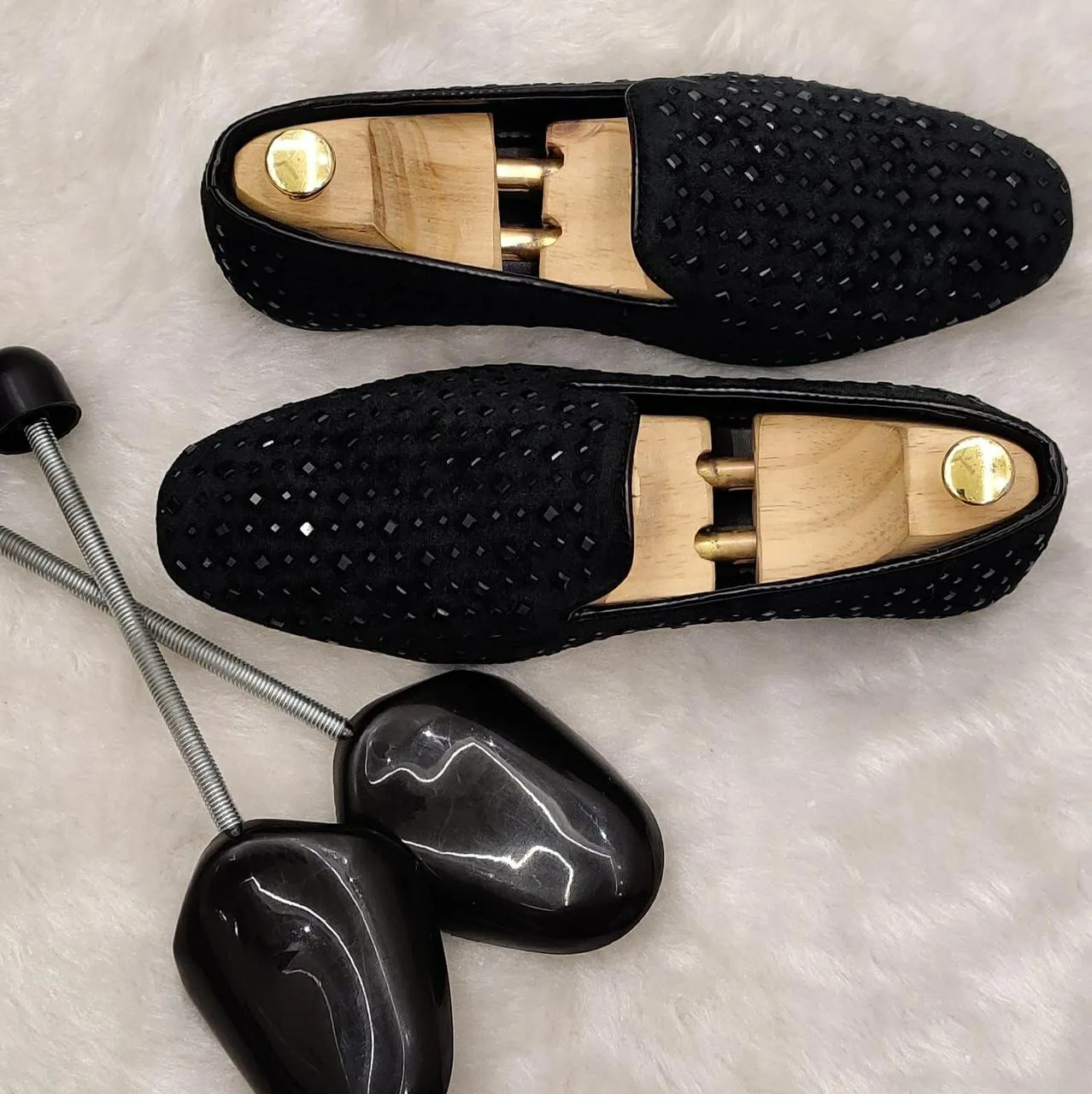 Jack Marc Studded Moccasin Loafers Fusion of Party Elegance and Casual Comfort