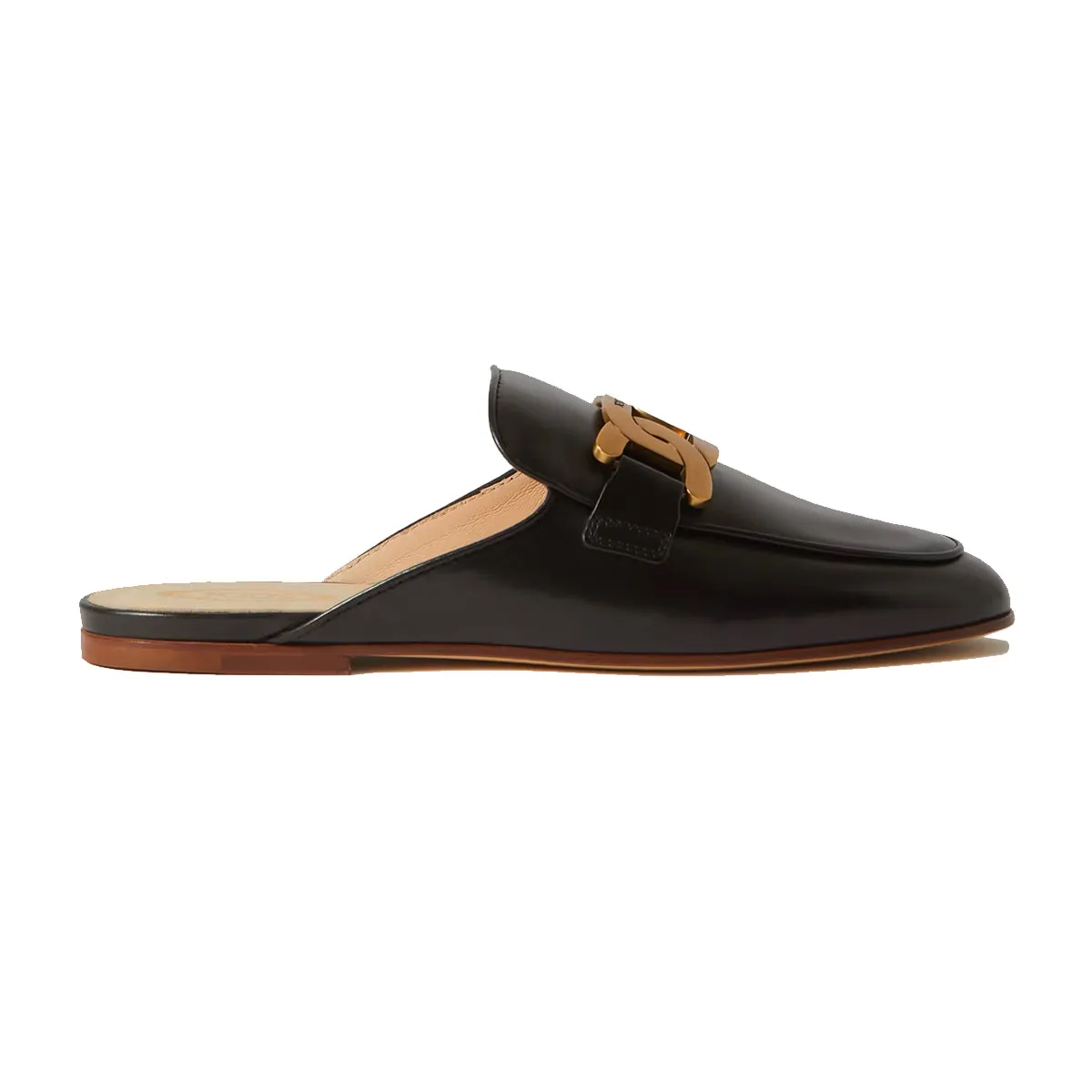 Kate Chain Leather Mules