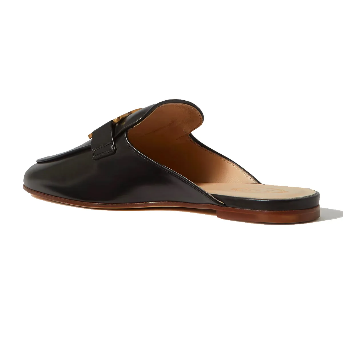Kate Chain Leather Mules