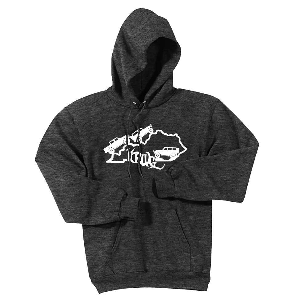 Kentucky Rebel Wranglers Gladiators White Logo Hoodie