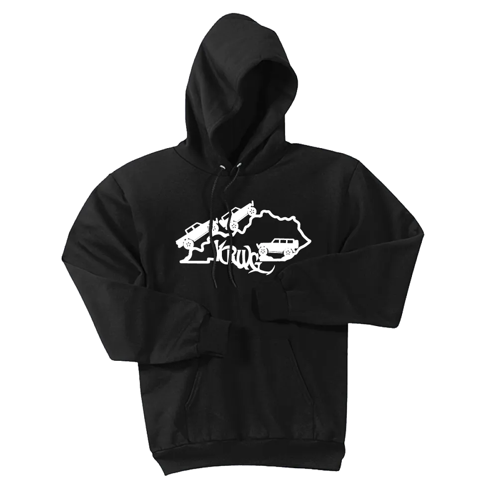 Kentucky Rebel Wranglers Gladiators White Logo Hoodie