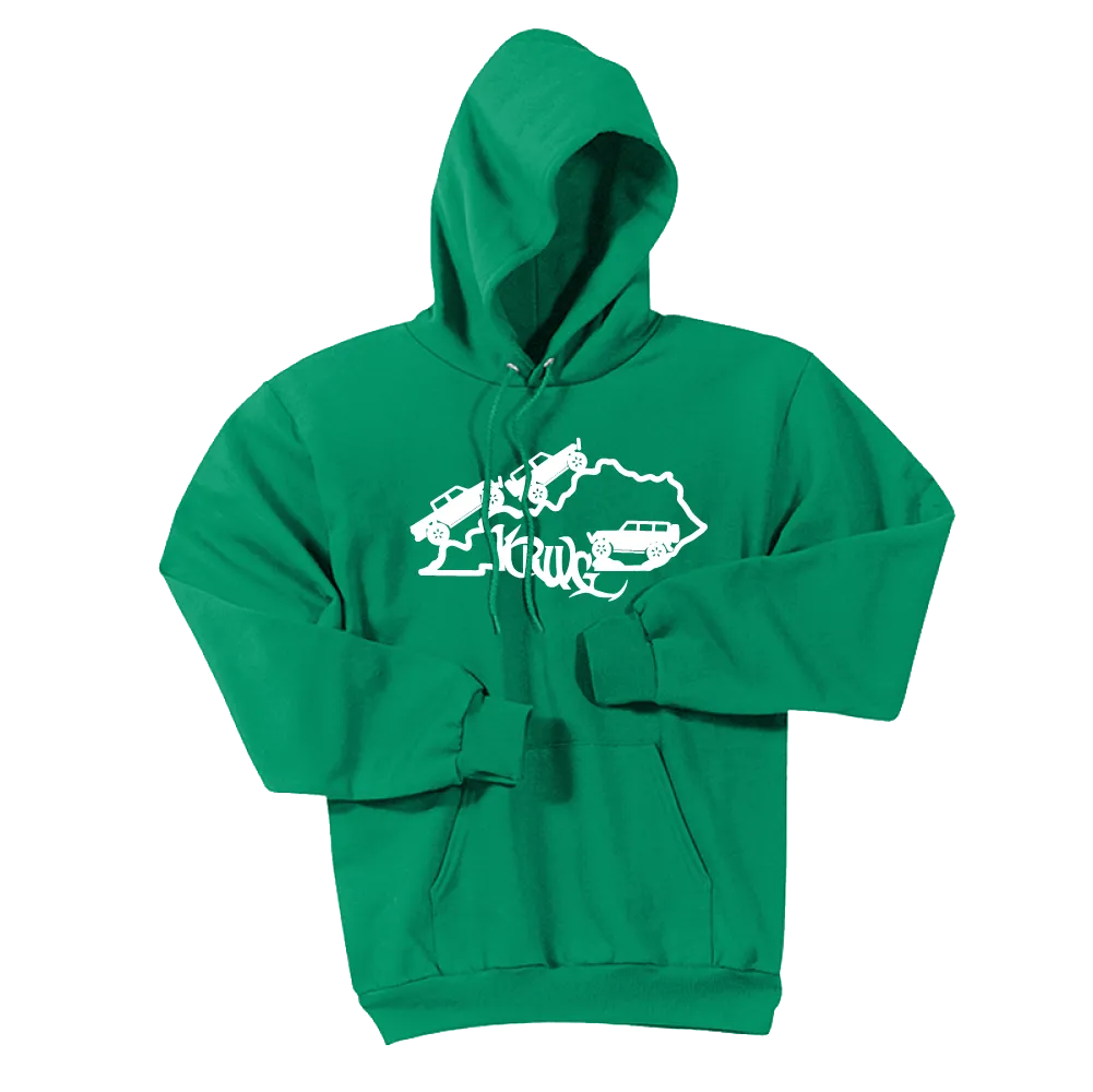 Kentucky Rebel Wranglers Gladiators White Logo Hoodie