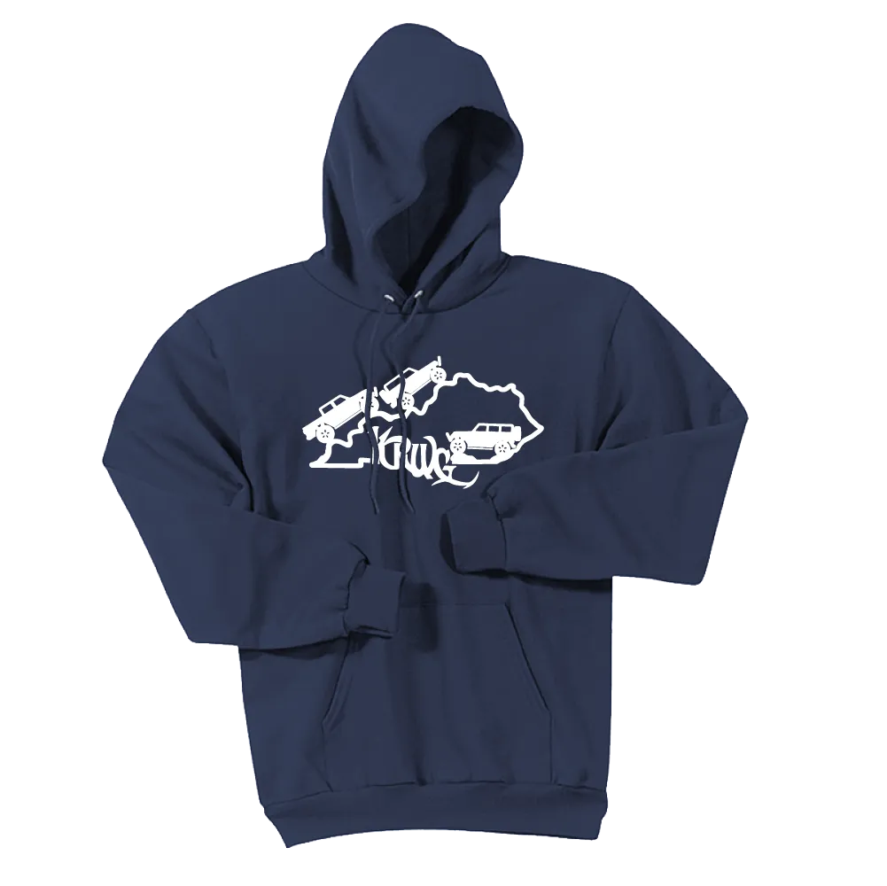 Kentucky Rebel Wranglers Gladiators White Logo Hoodie