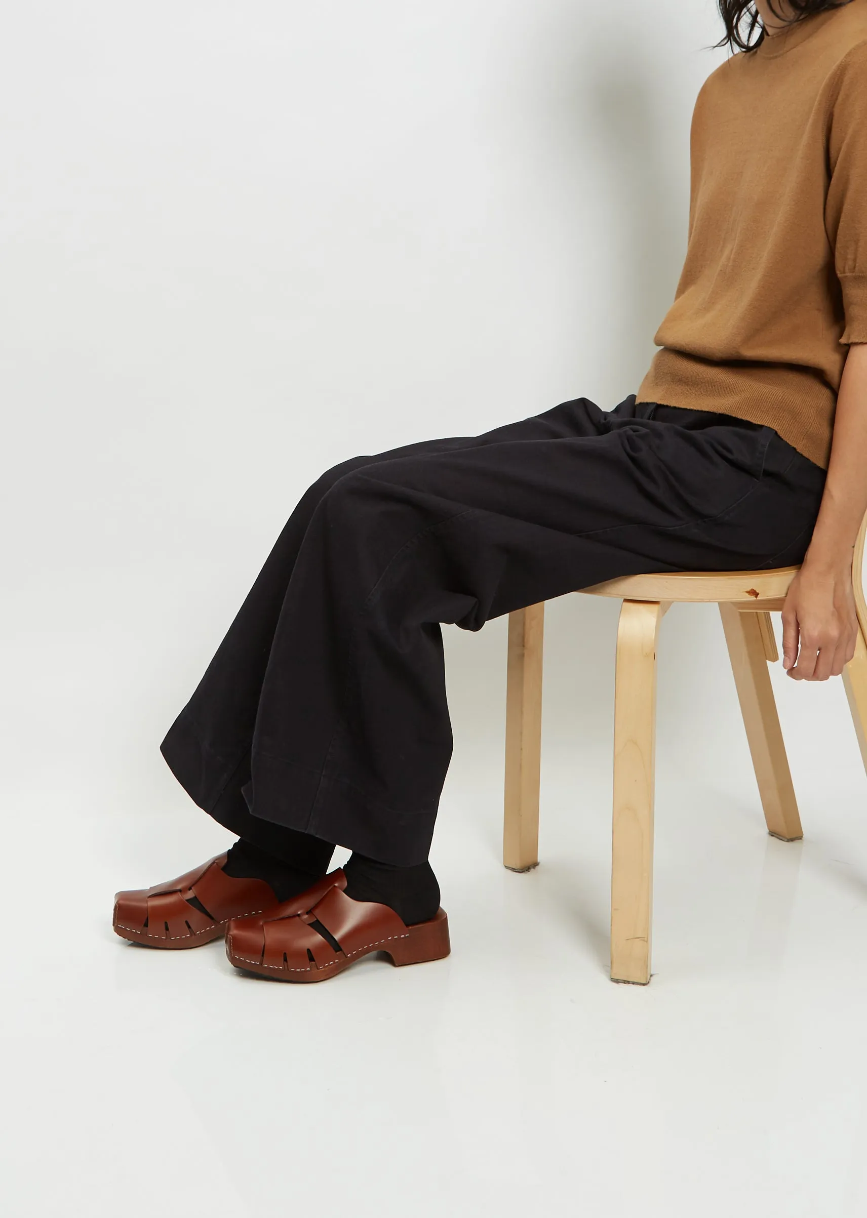 Licia Mule Clog — Tan