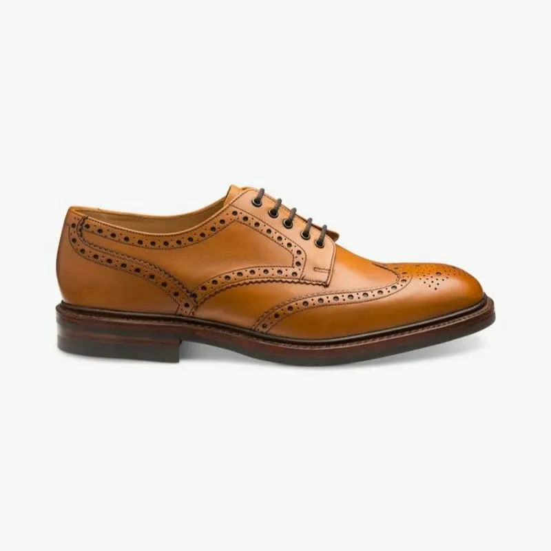 Loake Chester Mens Leather Brogue - Tan Leather