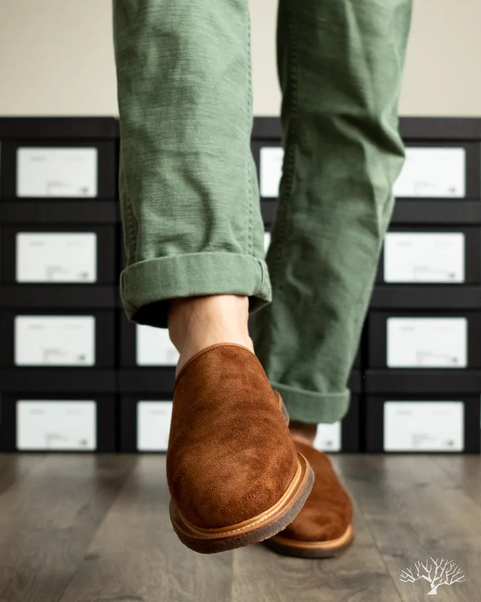 Mule - Chestnut Calf Suede - 2030