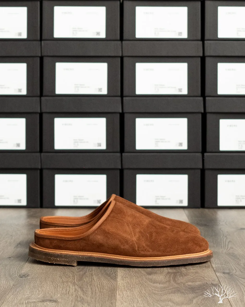 Mule - Chestnut Calf Suede - 2030