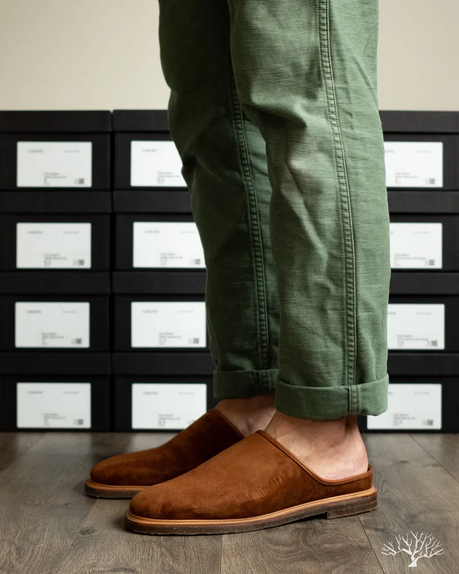 Mule - Chestnut Calf Suede - 2030