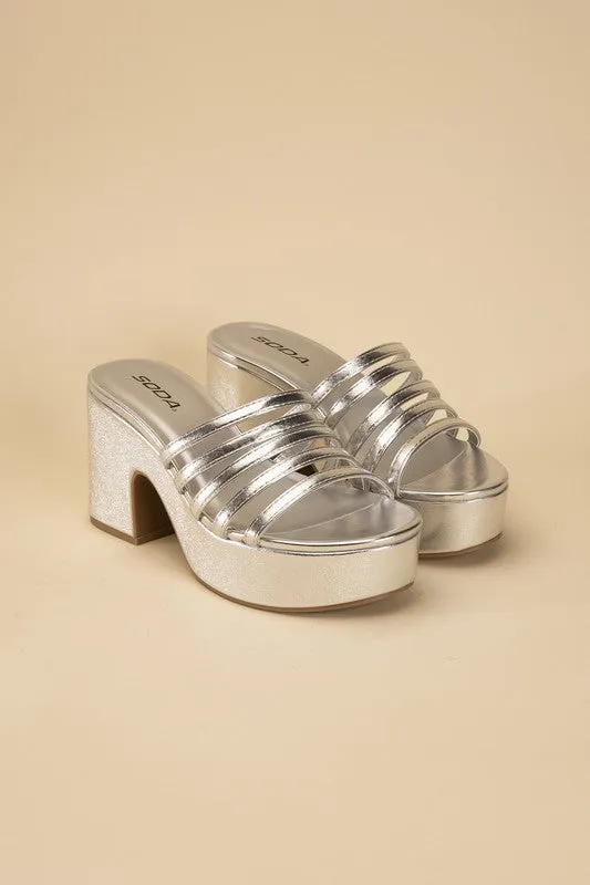 Platform Mule Heel Slides