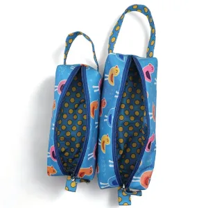 PLAYFUL BIRDS PRINT Maxi Pouch Set