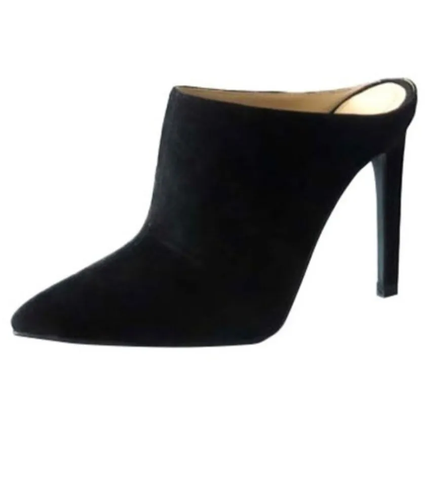 "Gabrielle" Suede Mule