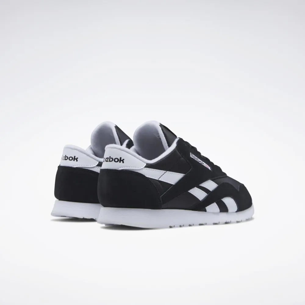 Reebok Footwear Women Classic Nylon Shoes CORE BLK/FTWR WHT/FTWR WHT