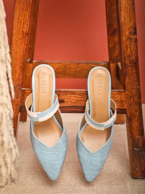 Sancia Mules Blue Lagoon