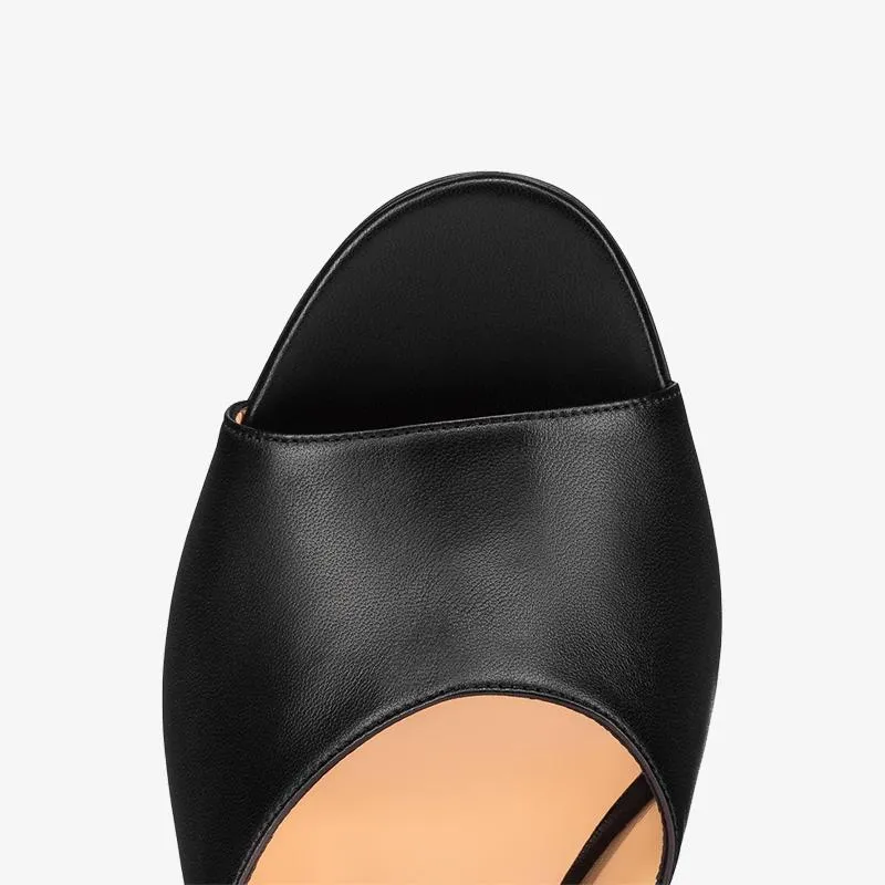 Smooth Calf Leather Mule