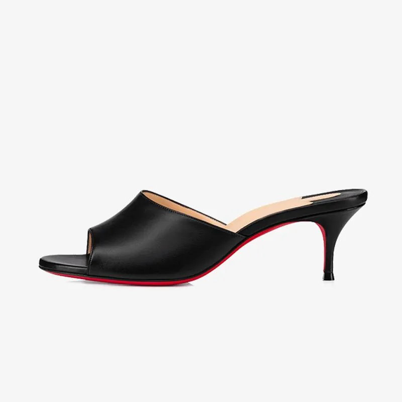 Smooth Calf Leather Mule
