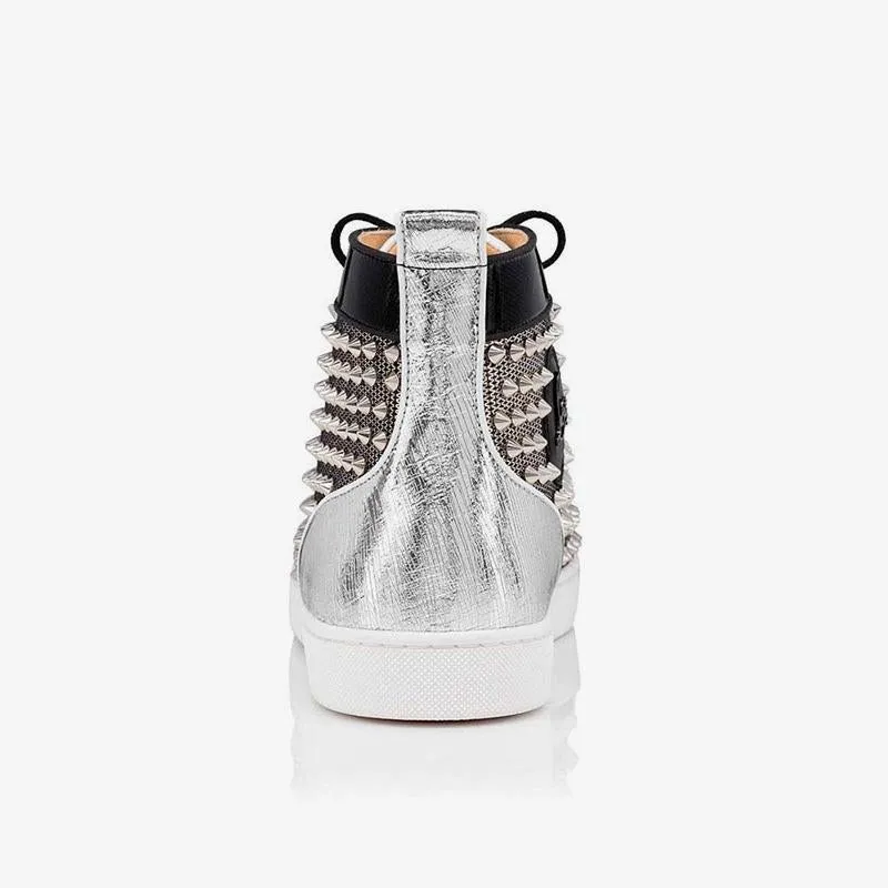 Sneakers Studded Black High Top