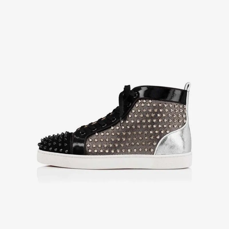 Sneakers Studded Black High Top