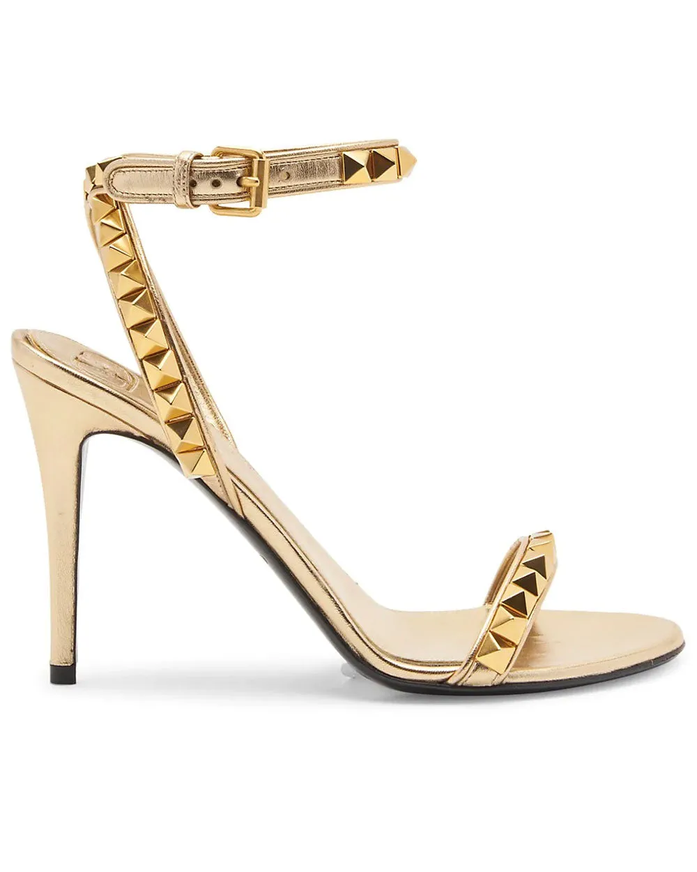 Studded Sandal in Stargold