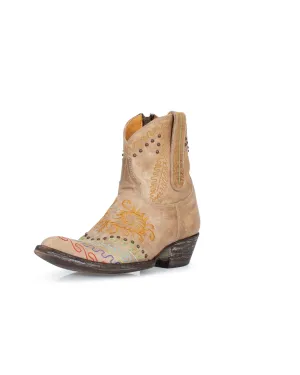 Studded Western Ankle Boots