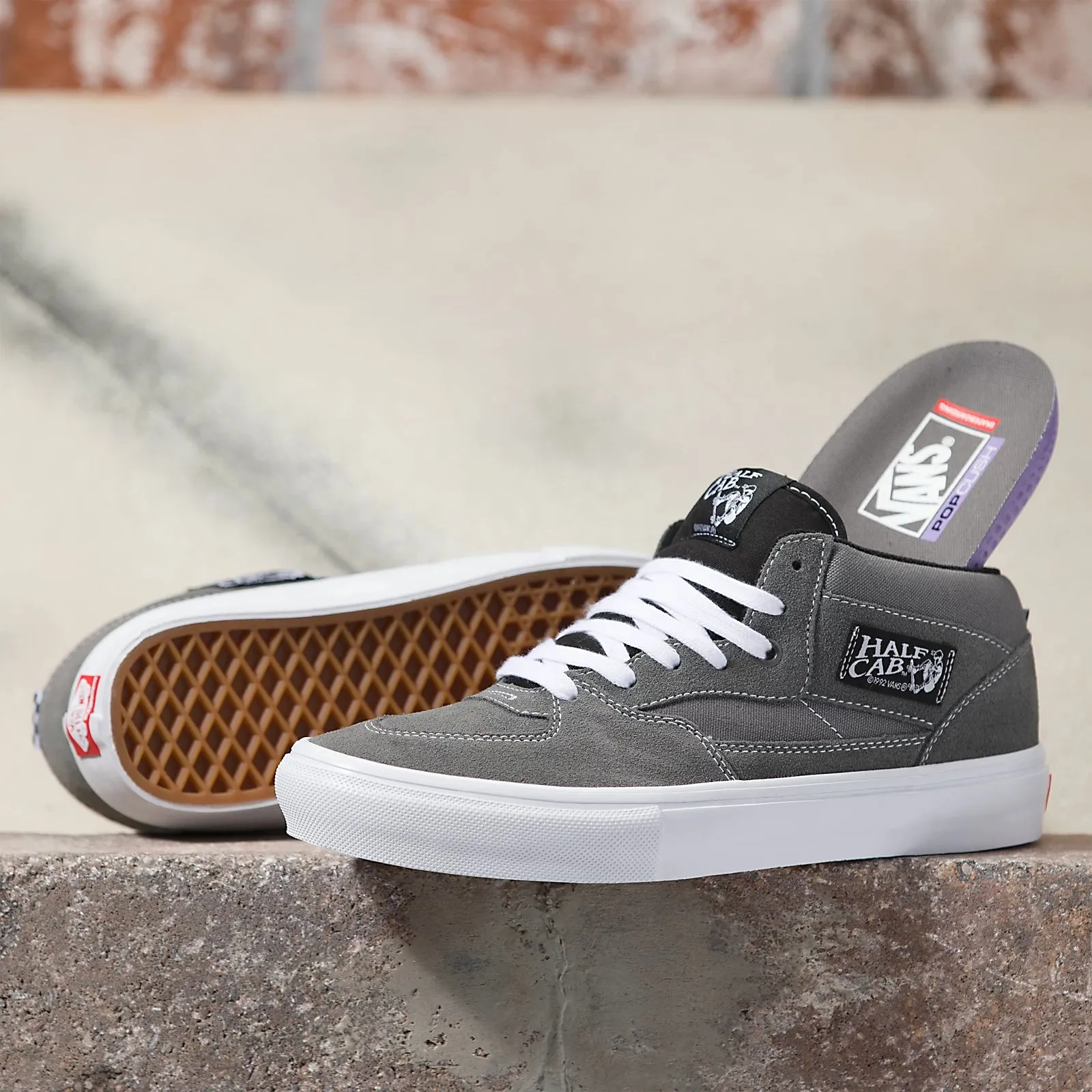 Vans Mens Skate Half Cab Grey Shoes
