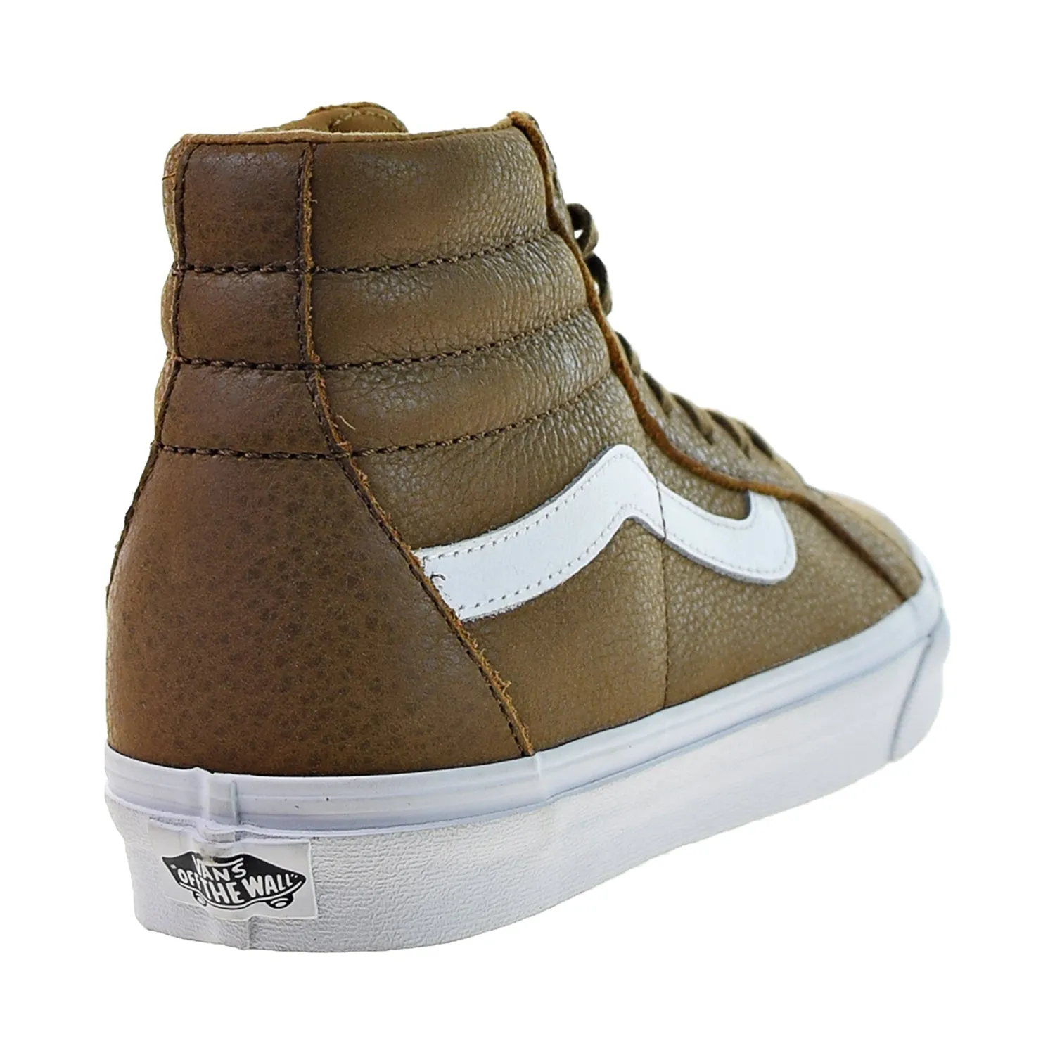 Vans Sk8 Hi Reissue Men's Shoes Premium Leather Dachshund Brown-White