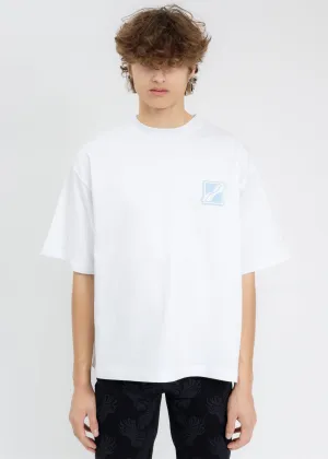 White Hotfix Patch Logo T-Shirt