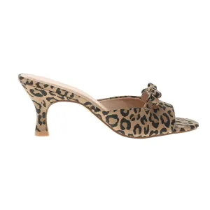Yolana Leopard Kitten Heel Sandals